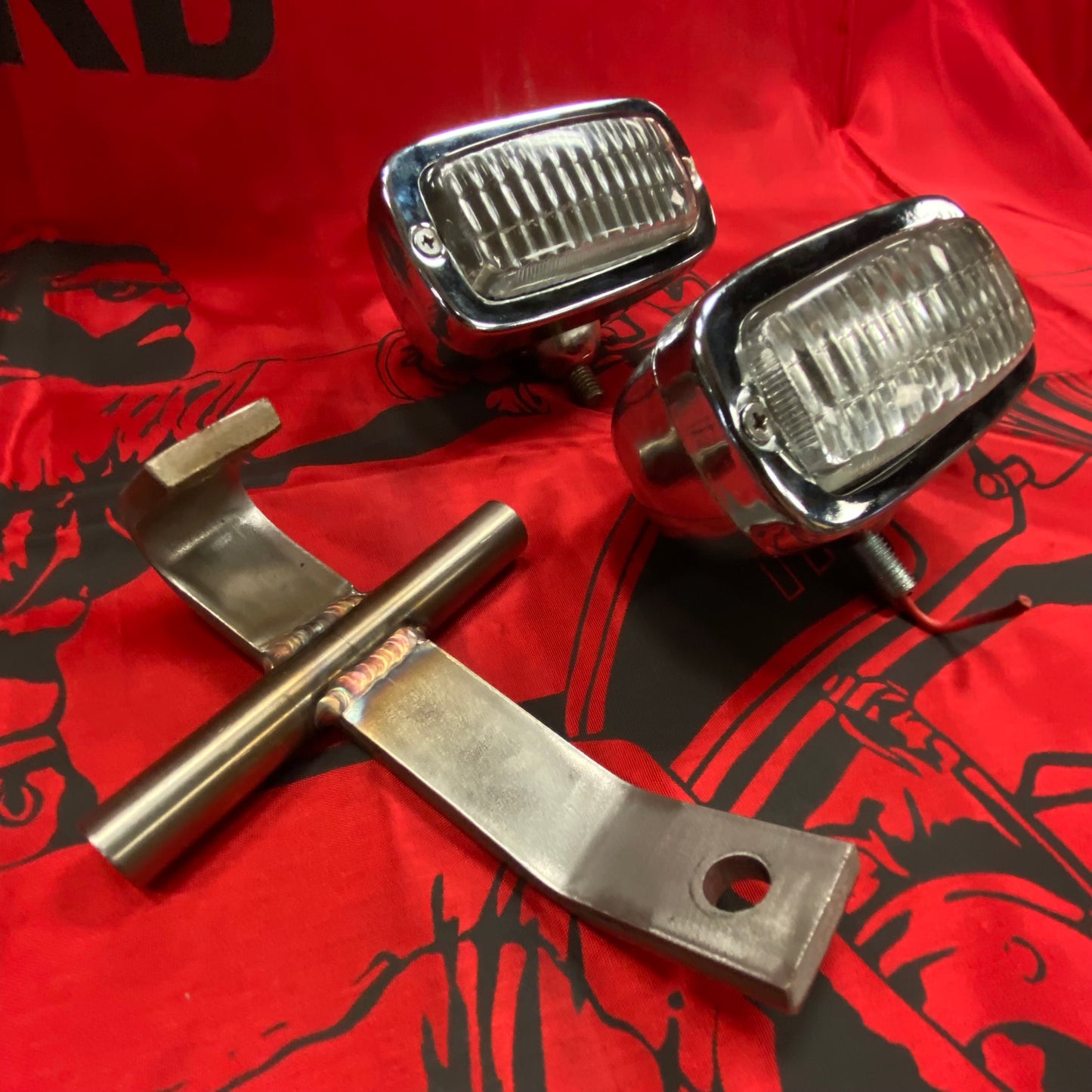 Dual Headlight Assembly for 1936-1948 H-D Springers