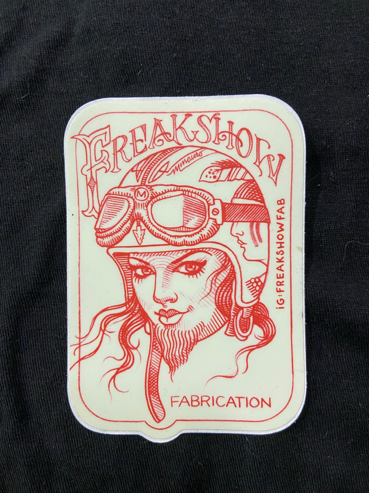 FREAKSHOW FAB Girl Head Sticker