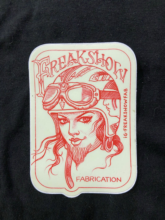FREAKSHOW FAB Girl Head Sticker