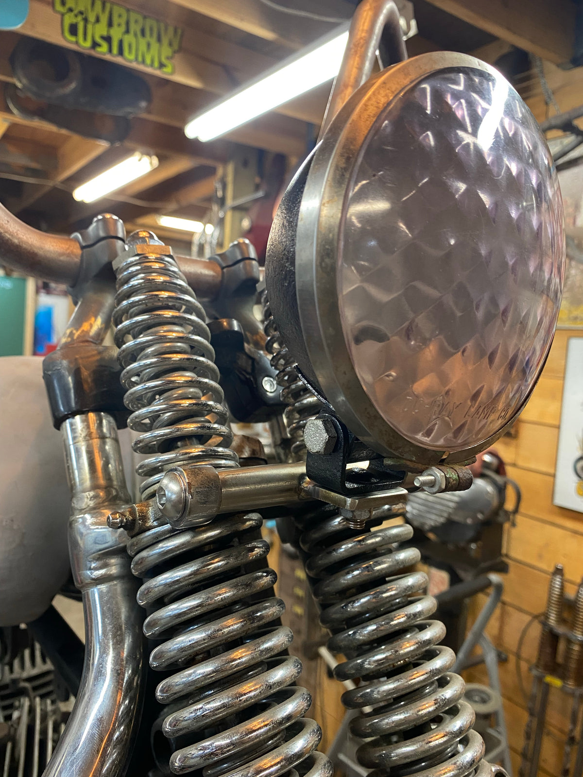 Harley Chrome Headlight Mount Bracket Panhead Servi-Car K-Model Harley Chrome Headlight Mount Bracket Panhead Servi-Car K-Model